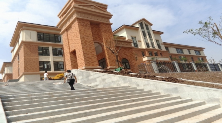 重慶市兩江小學(xué)外墻軟瓷，外墻干掛石材